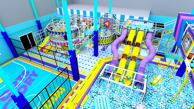 BETTAPLAY 4160SQM COLLULFLELLEUL INDOOR INDOOR Commercial Play for Kids Plastic Trampoline Park
