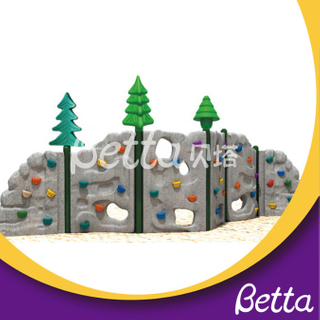Bettaplay Kindergarten plastic kids rock outdoor climbing structure/backyard climbing Frame