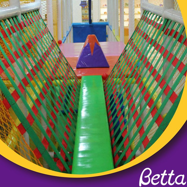 Puente de red con cuerda en V arco&iacute;ris para ni&ntilde;os, accesorios de laberinto para juegos interiores