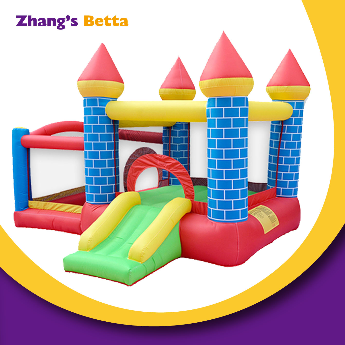 Princess Theme Inflatable Castle House with Ball Pit