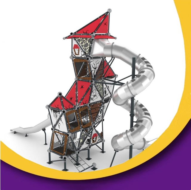Bettaplay Playground Outdoor Playground Big Tobre de acero inoxidable para niños y adultos