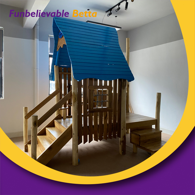 Bettaplay Kids Peque&ntilde;o barco pirata de madera para exteriores Fabricante de juegos de madera