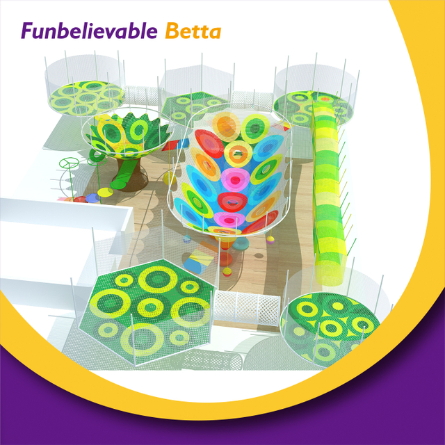 Bettaplay Crochet Rainbow Net Net Net Net Play Indoor Playground Equipment
