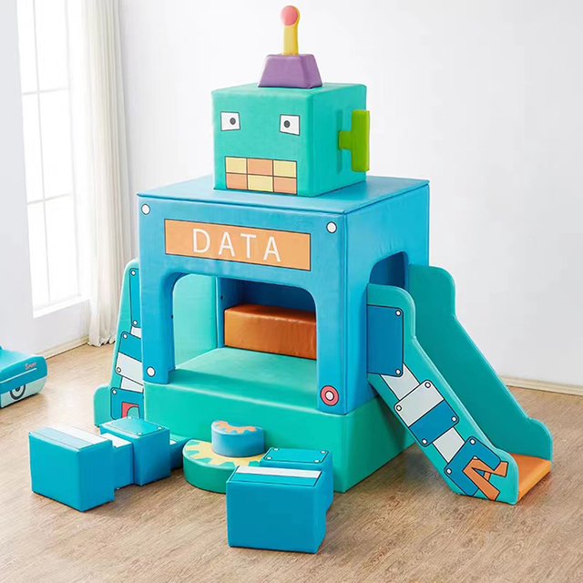 Bettaplay Soft Play Robort Slide Slide Climb для детей, играющих в помещении, на продажу, новый дизайн