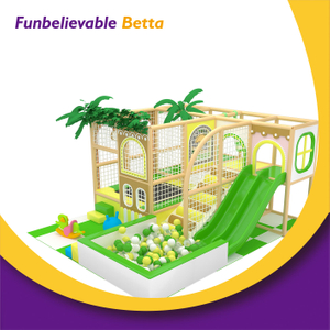 Bettaplay نمط الغابة للأطفال والأطفال الصغار Naughty Castle Green ملعب معدات داخلية ملعب لعب ناعم للبيع