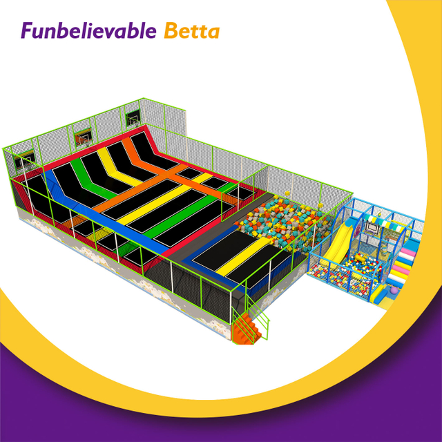 Bettaplay 200--300 colorido parque de trampolines SQM para ni&ntilde;os a la venta