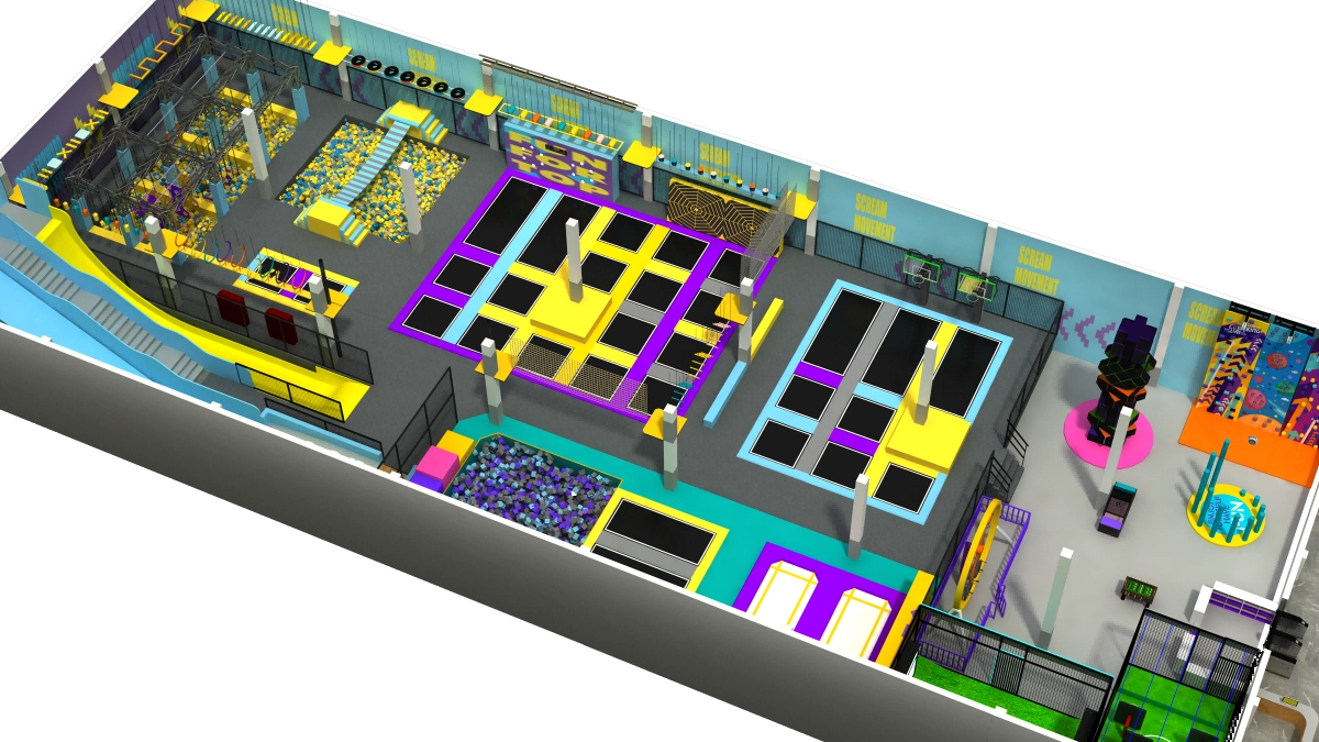 دراسة حالة للتصميم الحقيقي لـ Pokiddo: منطقة اللعب والمغامرات المتكاملة بمساحة 1300 متر مربع في Pokiddo في الهند