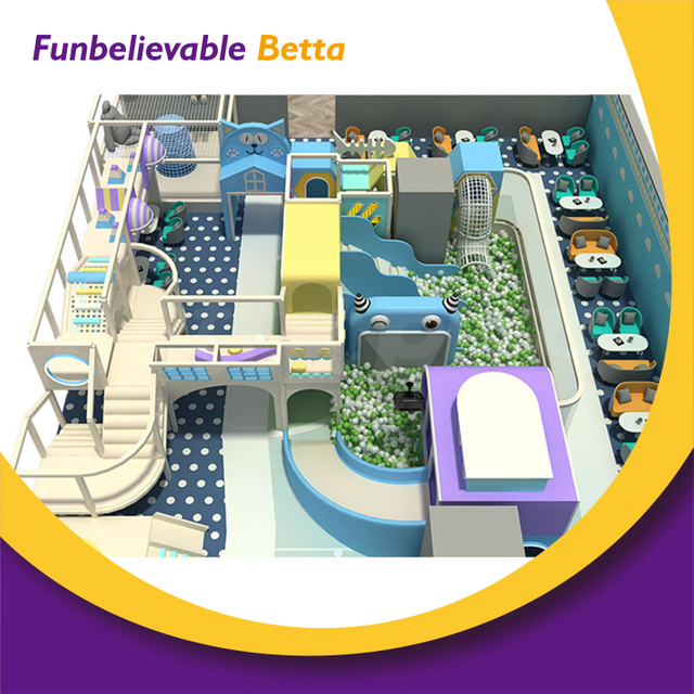 Bettaplay personaliz&oacute; el &aacute;rea de juego suave del equipo del patio de los ni&ntilde;os comerciales interiores de 390㎡ con la piscina de bolas para los centros comerciales