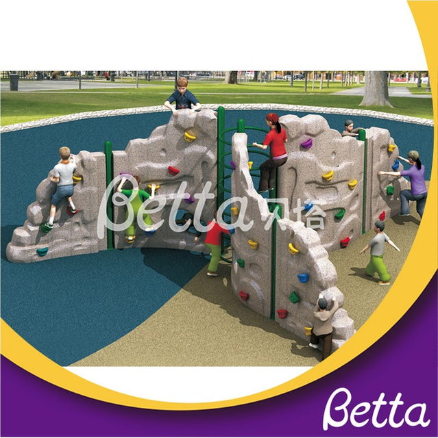 Bettaplay جدار تسلق الصخور البلاستيكية الملونة