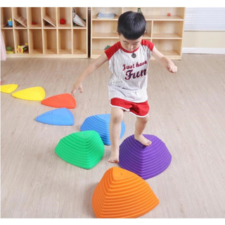 Children Balance Stepping Stones Plastic River Stone Toy 