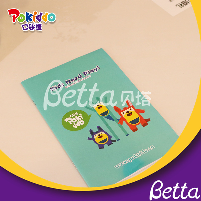 Pokiddo for indoor playground amusement park Cute Cartoon Kids Notebook