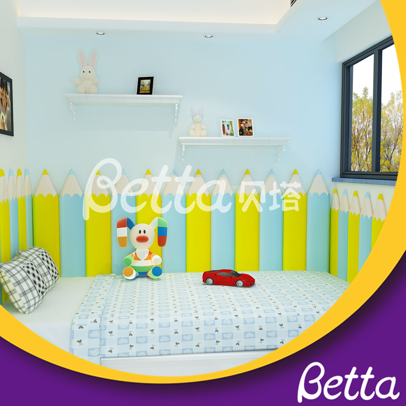 Bettaplay Anti-collision safety soft wall padding 