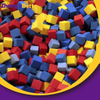 Eco-friendly Soft Kids Toy Colorful Sponge Cubes Cover Foam Block Pit 