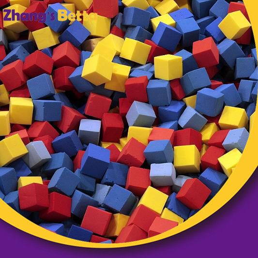 Eco-friendly Soft Kids Toy Colorful Sponge Cubes Cover Foam Block Pit 