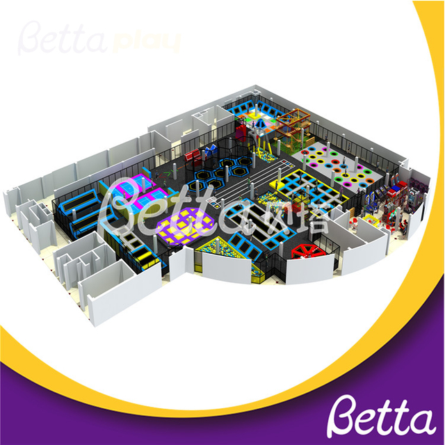 Bettaplay حديقة الترامبولين المخصصة للقفز للملعب الداخلي