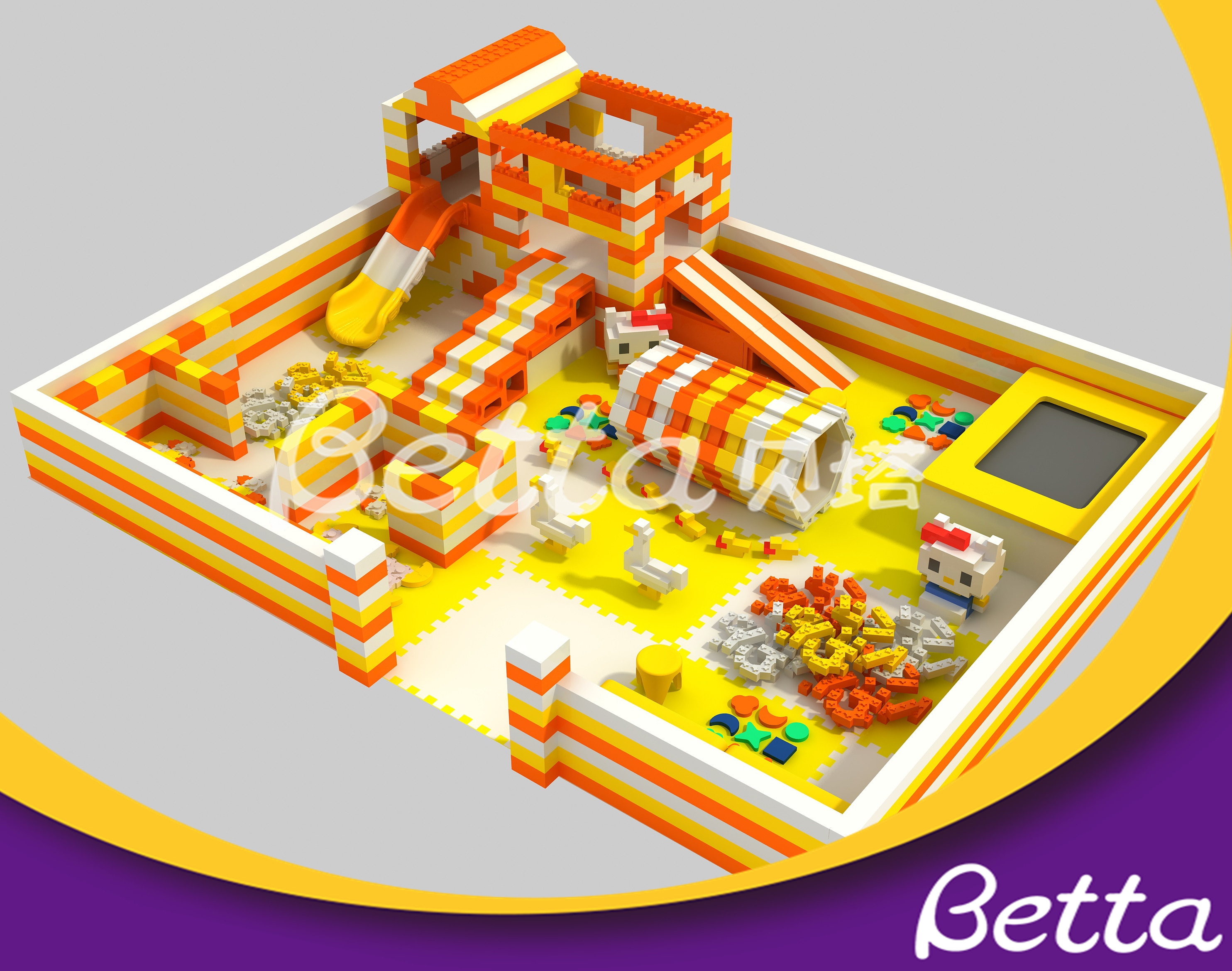 DIY Epp Foam Building Block Educational Toy for Kids Indoor Playground